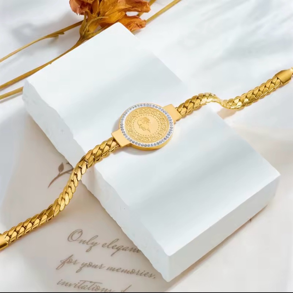 18k gold plated stainless steel Bracelet